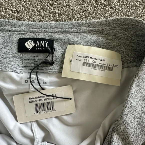 Amy Sport Marisa Pleated Skort Golf Skirt - Heather -‎ Size Medium - Picture 3 of 8